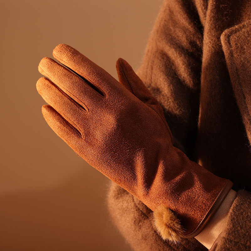 Women’s Korean Style Winter Fleece Gloves – Warm Autumn Fashion