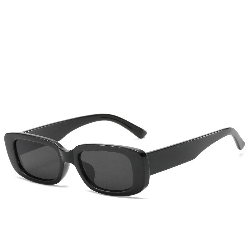 Women’s Small Square Sunglasses – Olive Green Trendy INS Style