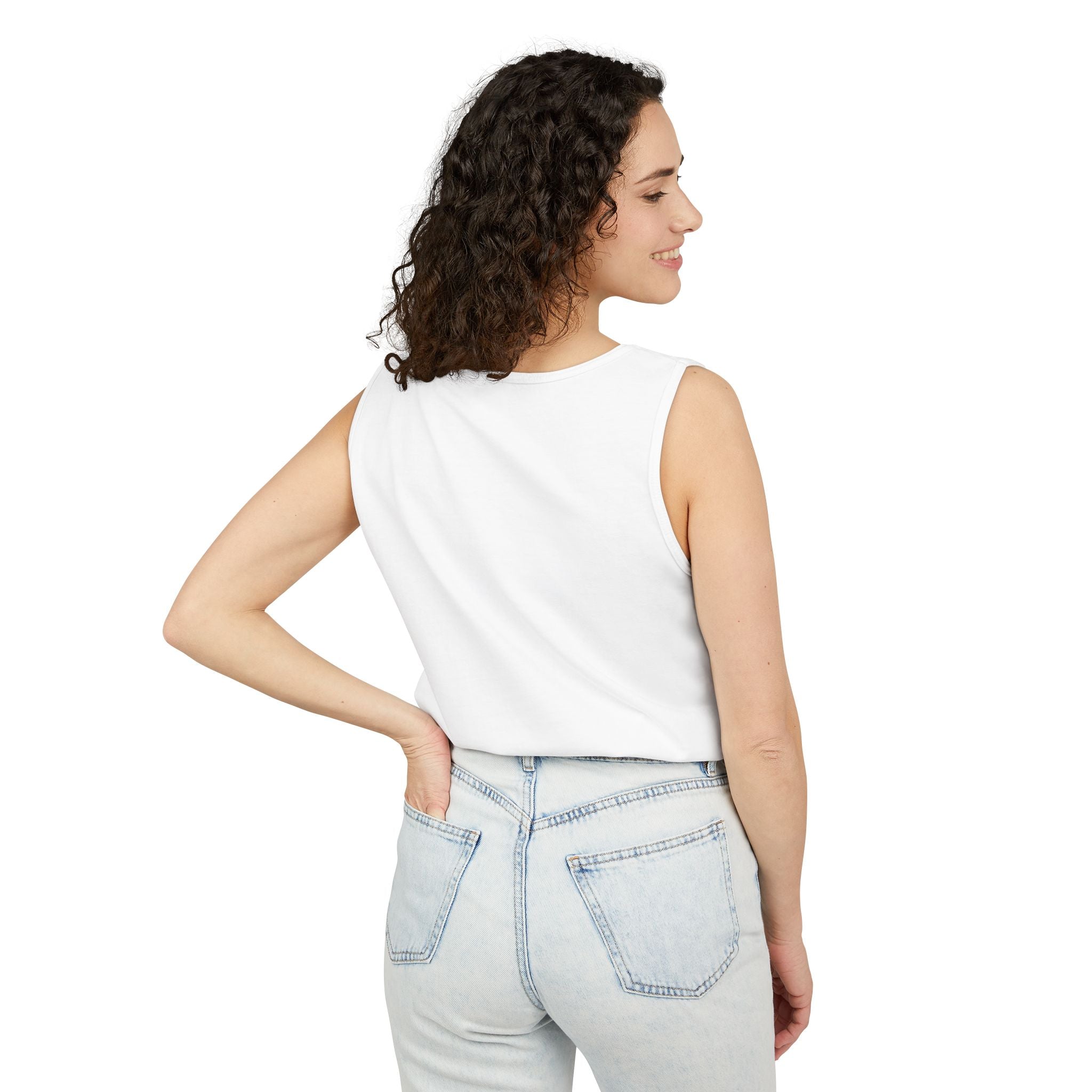 Vintage Retro Graphic Tank Top – “Hanger” Design
