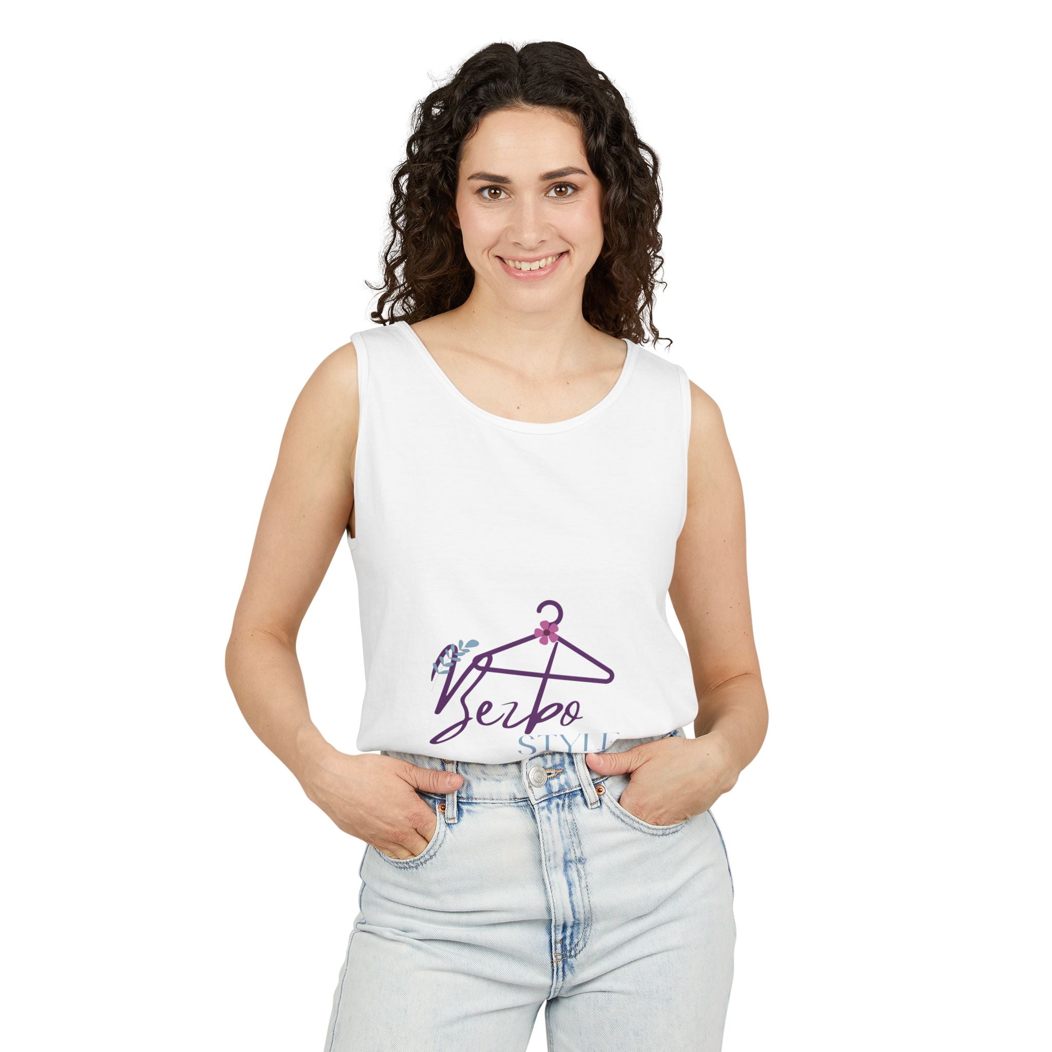 Vintage Retro Graphic Tank Top – “Hanger” Design