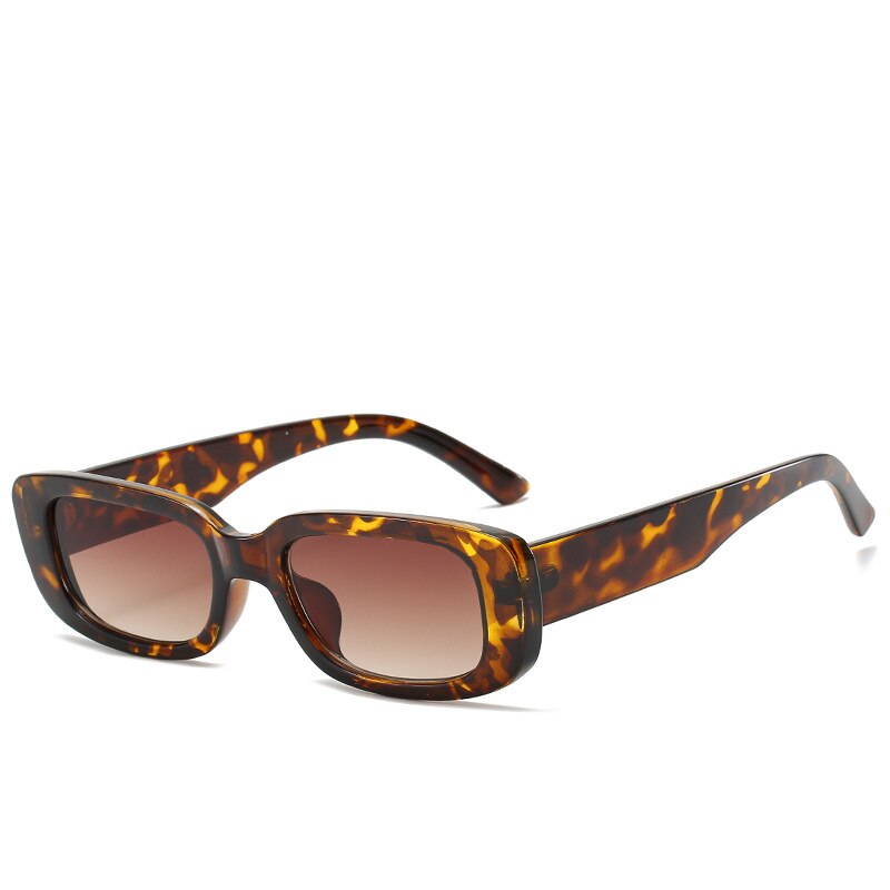Women’s Small Square Sunglasses – Olive Green Trendy INS Style