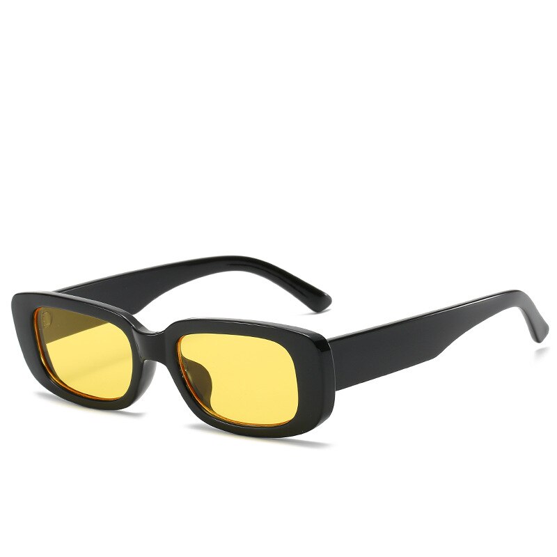 Women’s Small Square Sunglasses – Olive Green Trendy INS Style