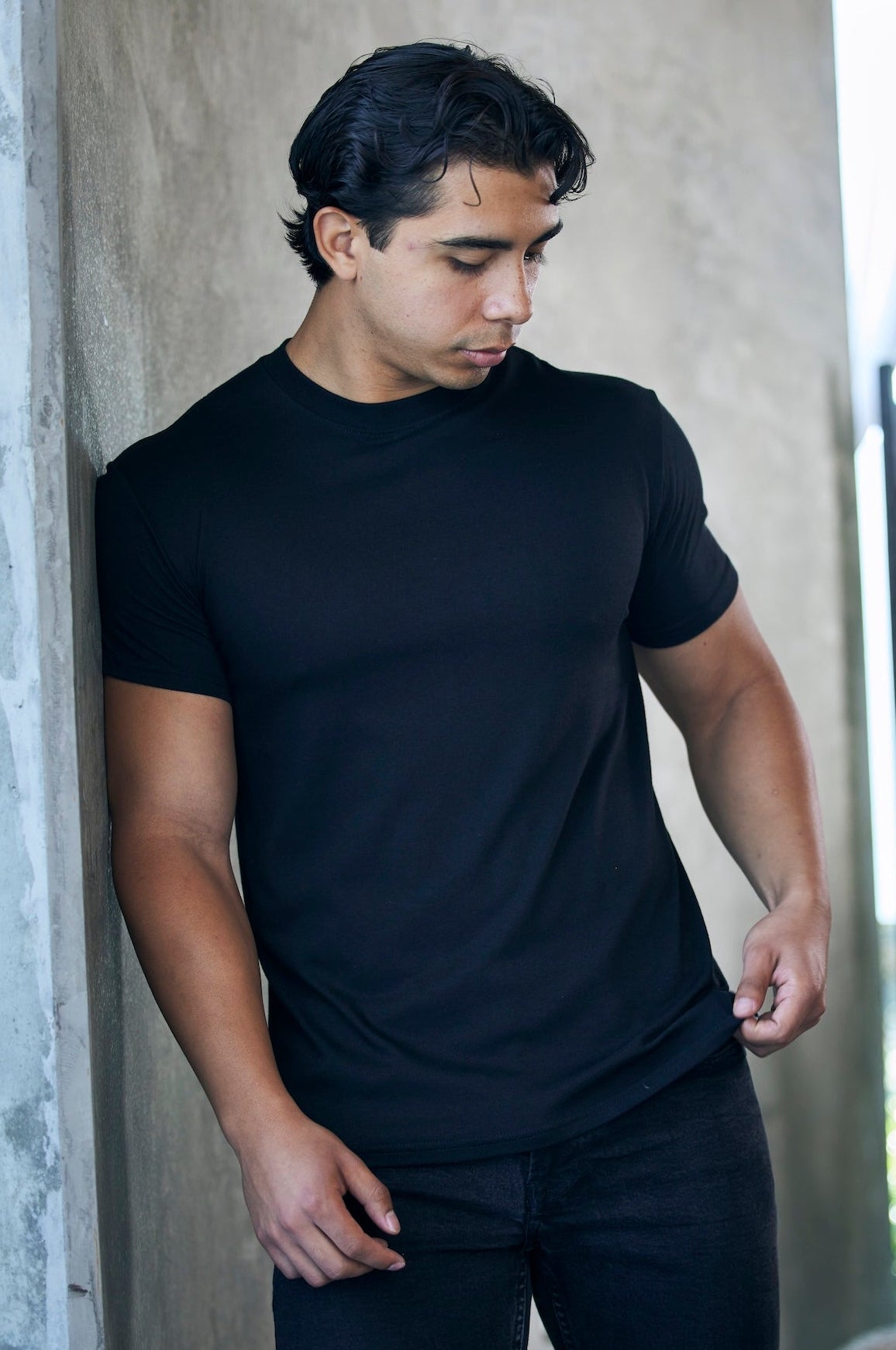 Men’s Bamboo Viscose Organic Cotton Short Sleeve Classic T-Shirt