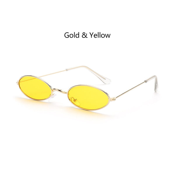 Vintage Small Oval Sunglasses – Retro Fashion Shades (Unisex)
