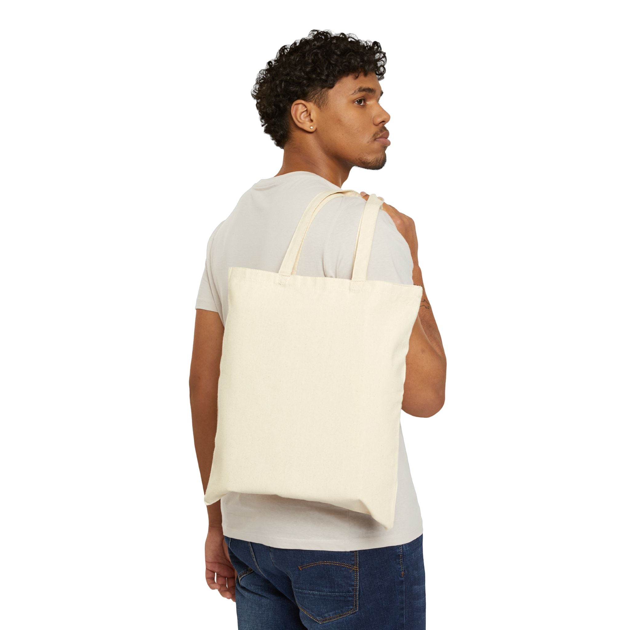 Tote Bag — Minimalist 'Zero Waste' Hanger Design Cotton Canvas Tote