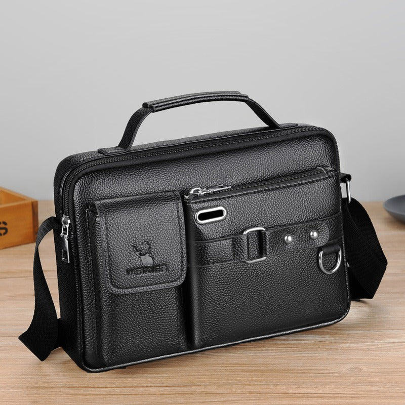 Men’s One Shoulder Crossbody Bag – Casual Business Satchel