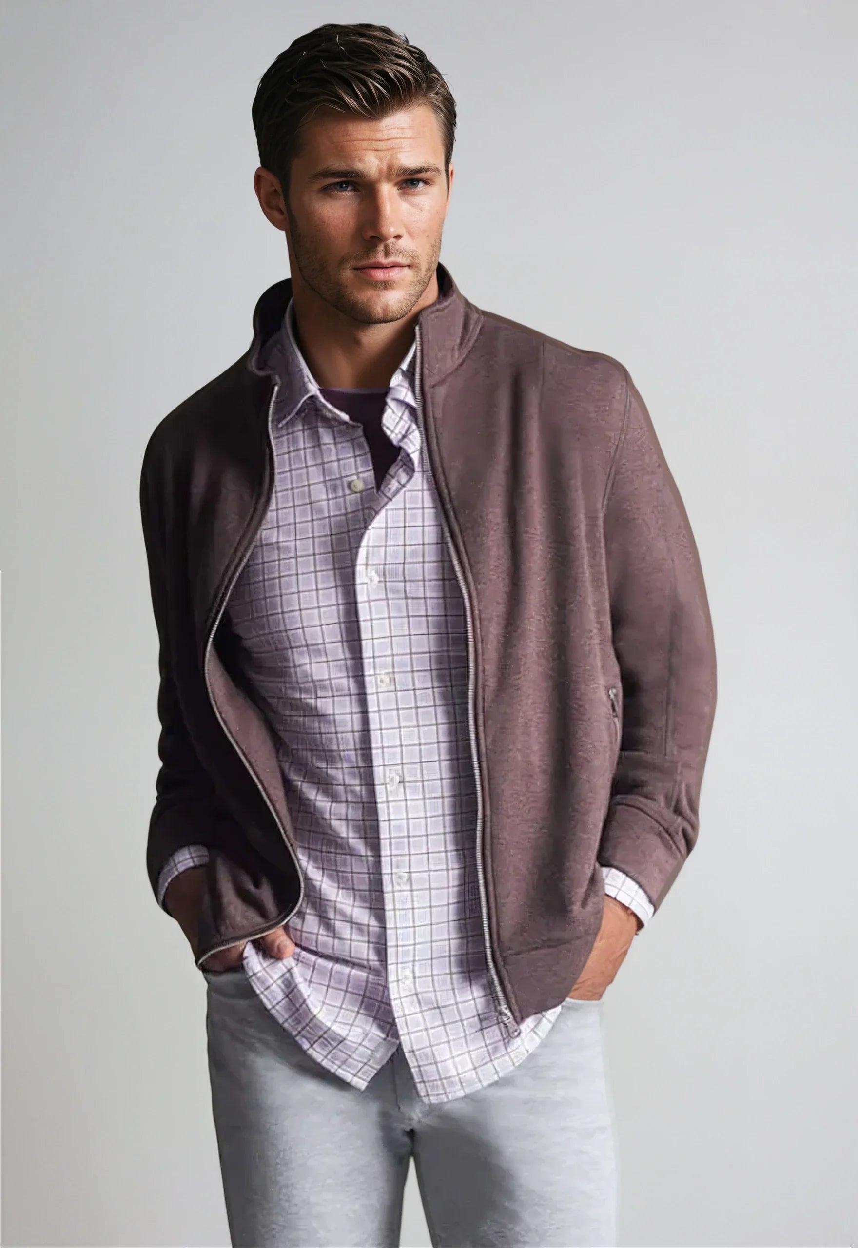 Breckenridge Full-Zip Sweatshirt Espresso Men’s Casual Jacket