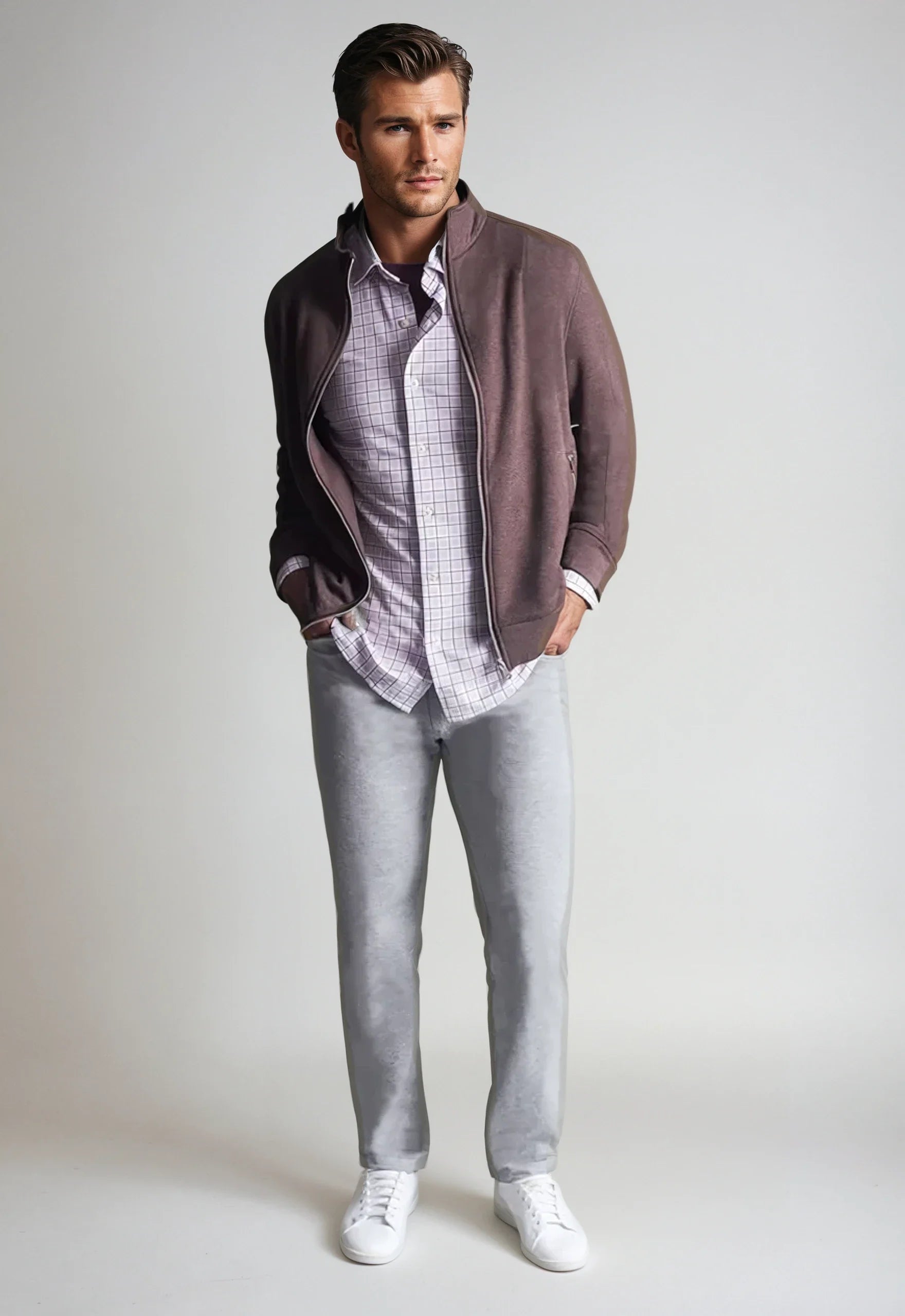 Breckenridge Full-Zip Sweatshirt Espresso Men’s Casual Jacket