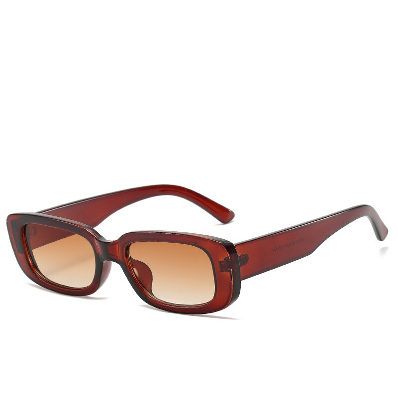 Women’s Small Square Sunglasses – Olive Green Trendy INS Style