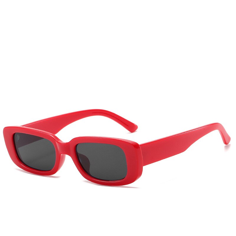 Women’s Small Square Sunglasses – Olive Green Trendy INS Style