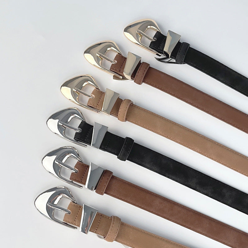 Women’s Suede Leather Pants Belt – Fashion Waist Belt