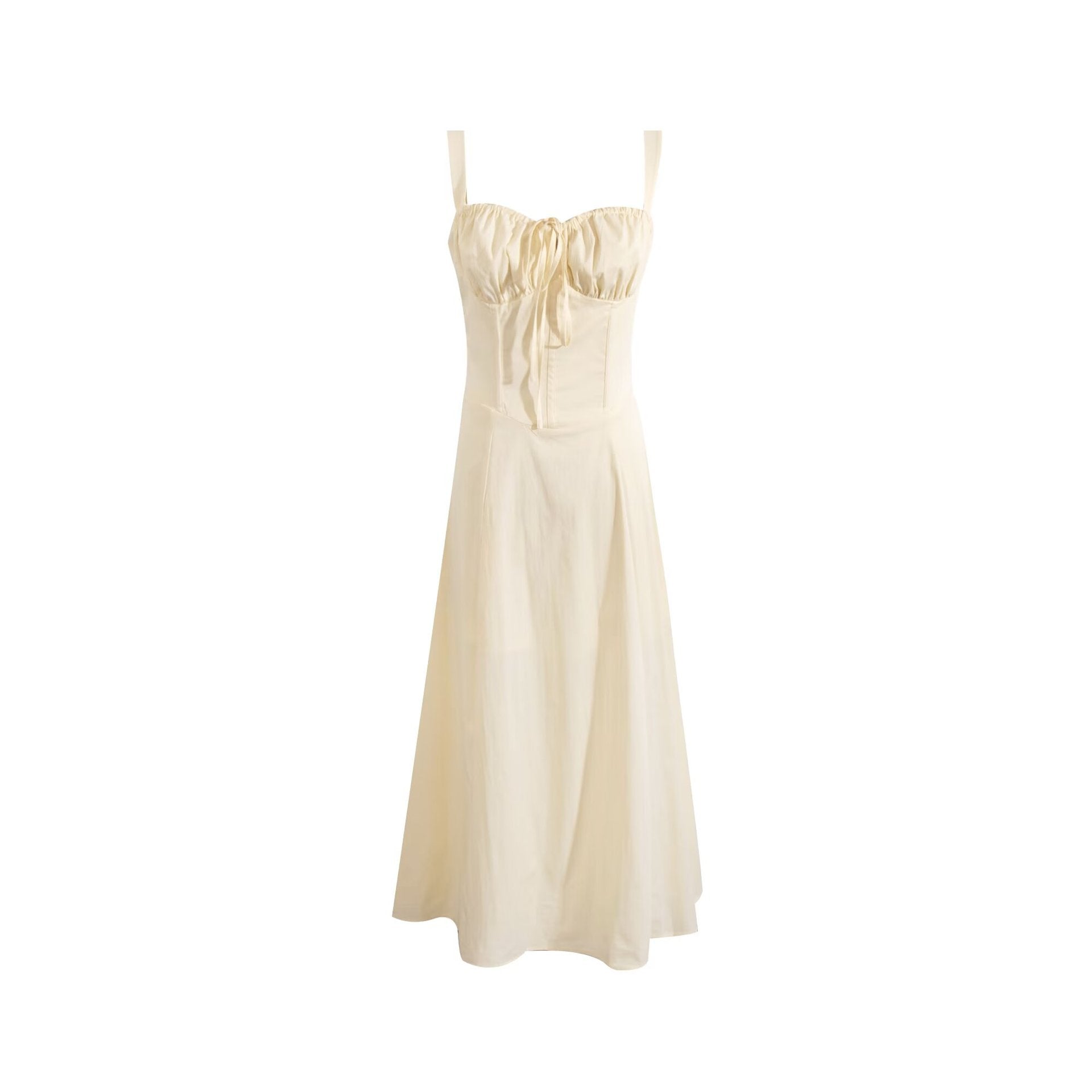 Women’s Floral Corset Maxi Dress – Square Neck A-Line Long Dress