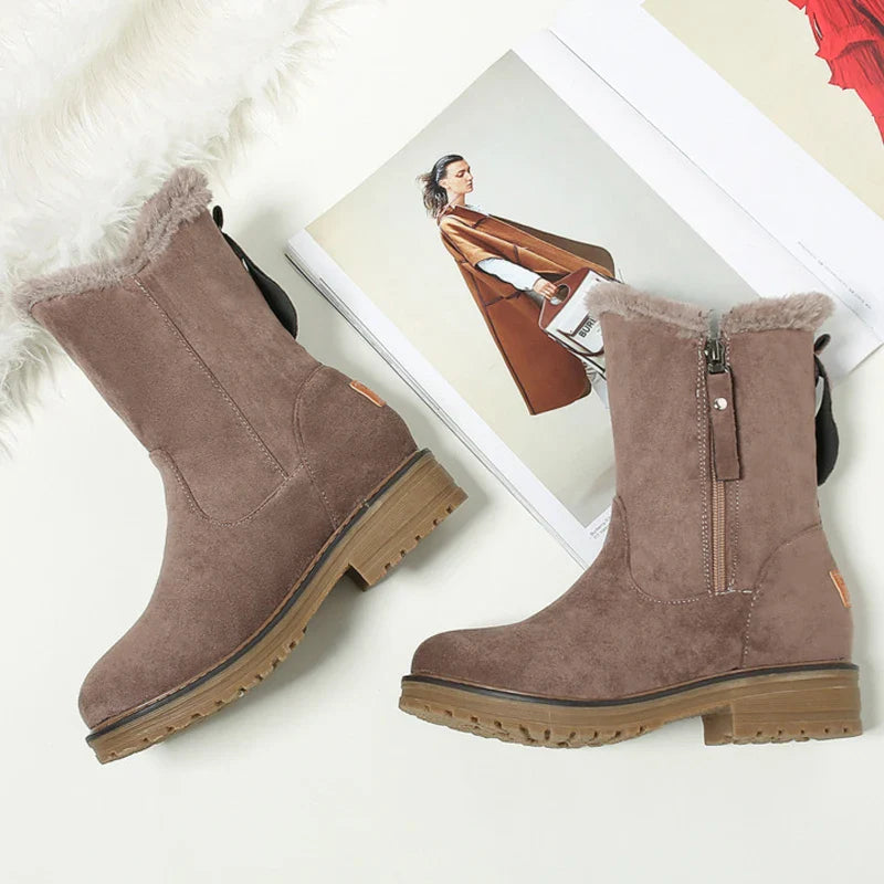 Women’s Fur-Lined Mid-Calf Winter Boots