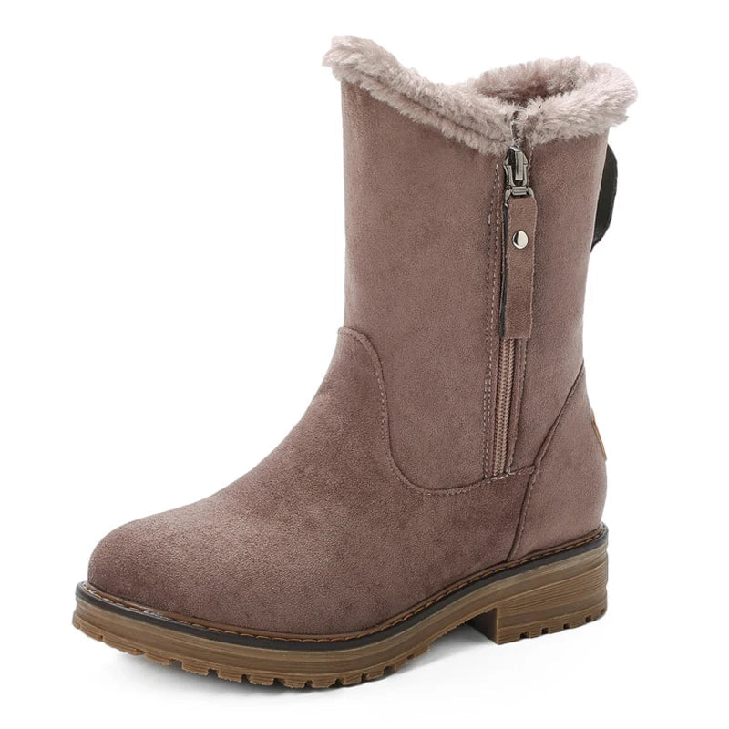 Women’s Fur-Lined Mid-Calf Winter Boots