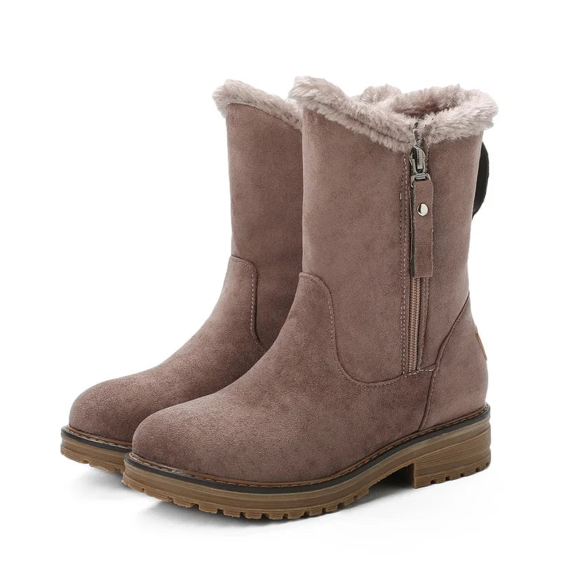 Women’s Fur-Lined Mid-Calf Winter Boots
