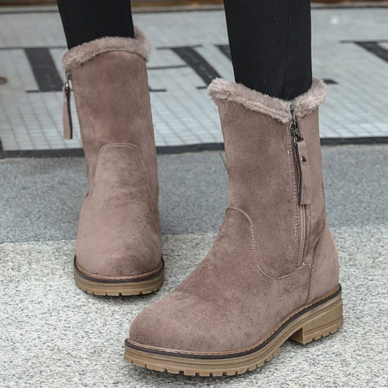Women’s Fur-Lined Mid-Calf Winter Boots