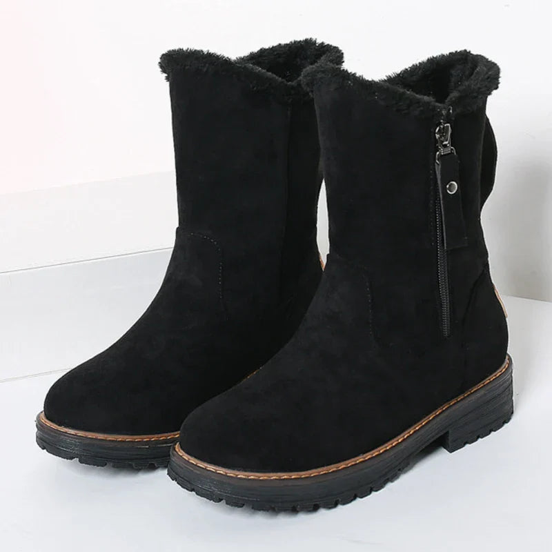 Women’s Fur-Lined Mid-Calf Winter Boots