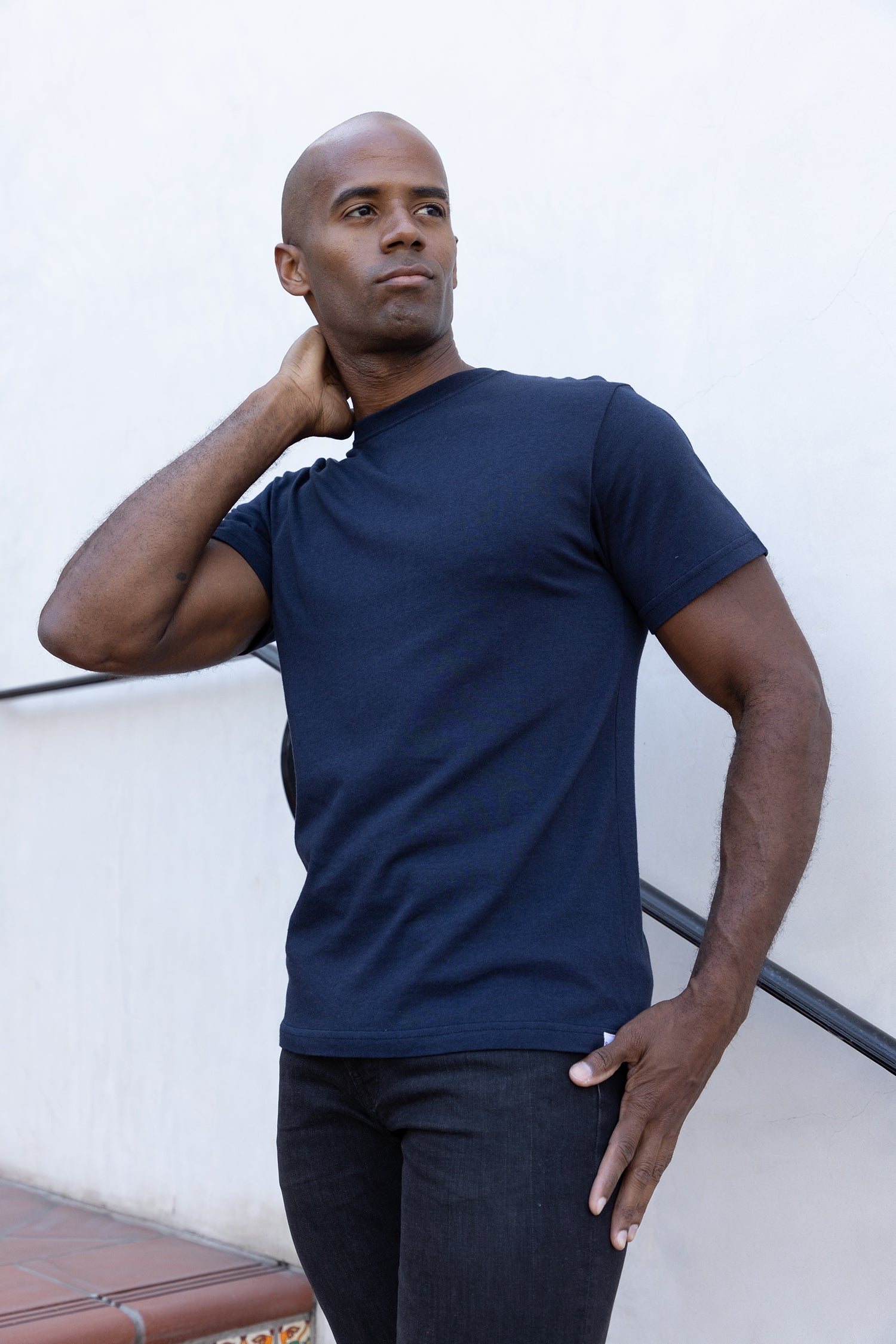 Men’s Bamboo Viscose Organic Cotton Short Sleeve Classic T-Shirt