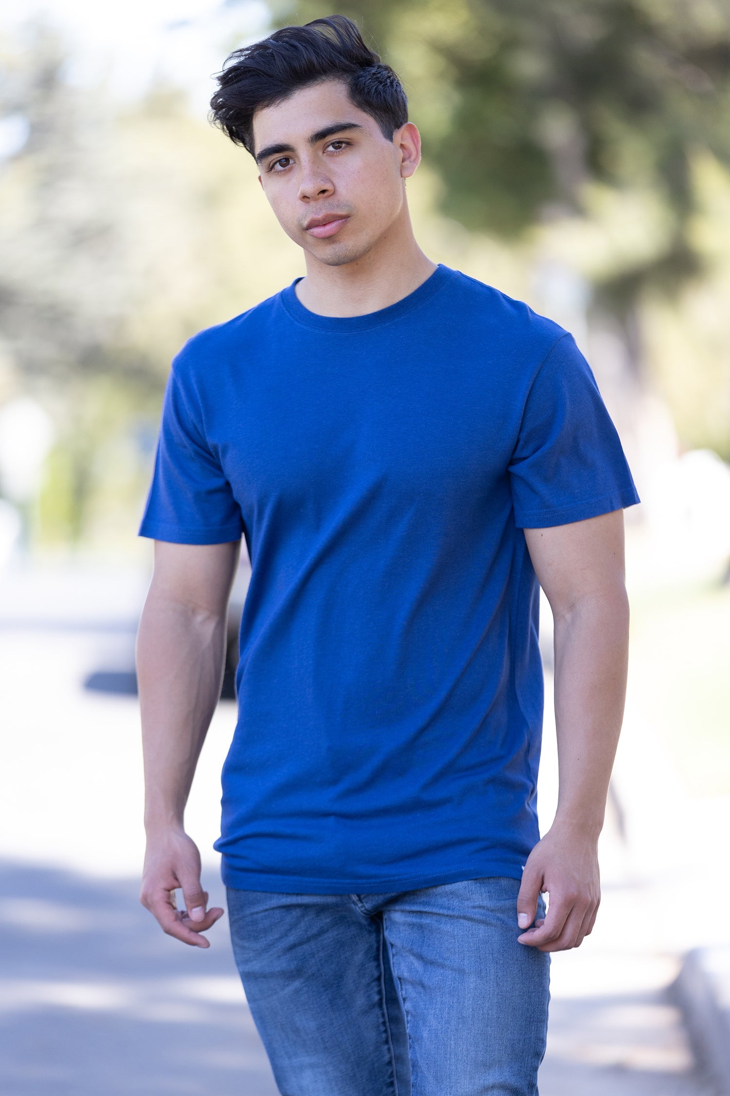 Men’s Bamboo Viscose Organic Cotton Short Sleeve Classic T-Shirt