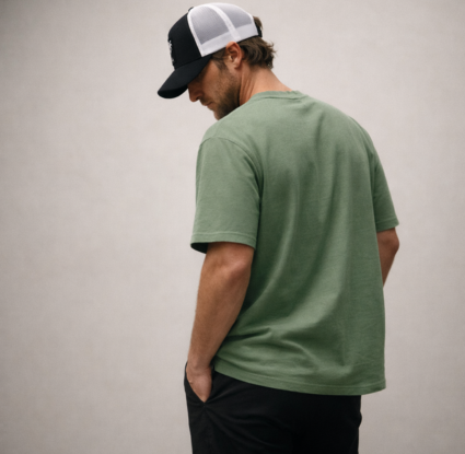 Modern Box Tee Men’s Oversized Boxy Fit Casual T-Shirt
