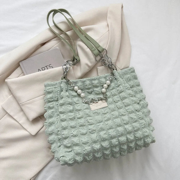 Bubble Textured Tote Bag – Stylish Everyday Handbag