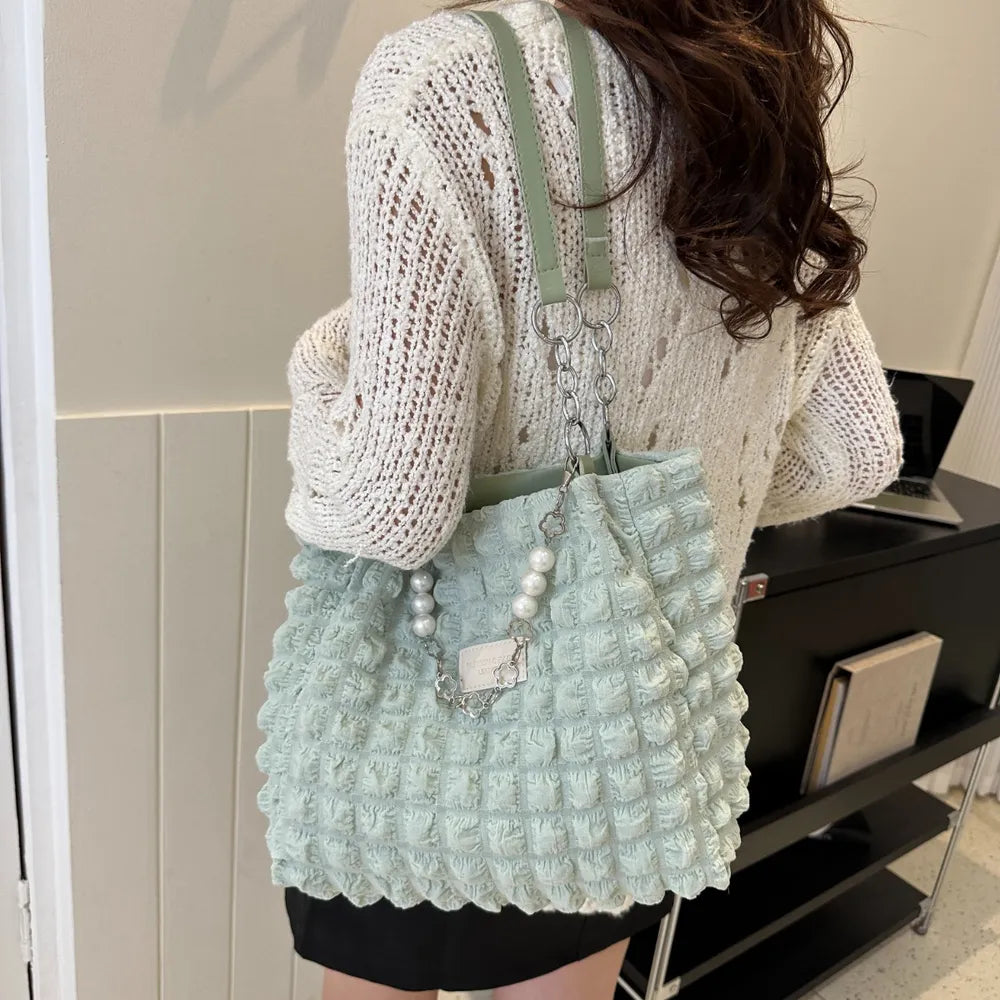 Bubble Textured Tote Bag – Stylish Everyday Handbag