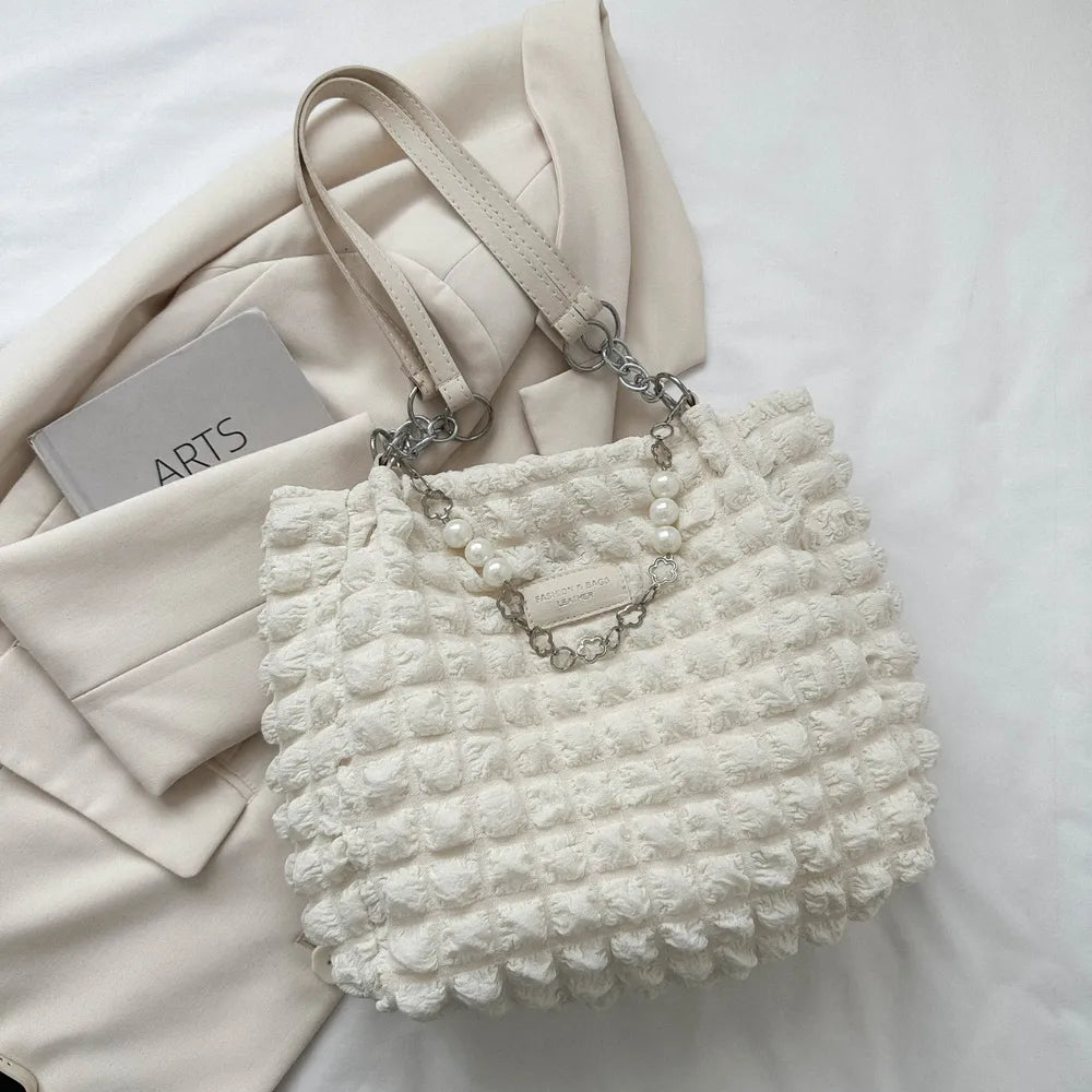 Bubble Textured Tote Bag – Stylish Everyday Handbag