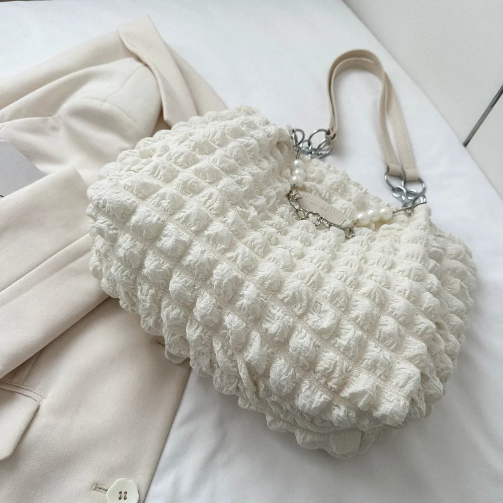 Bubble Textured Tote Bag – Stylish Everyday Handbag