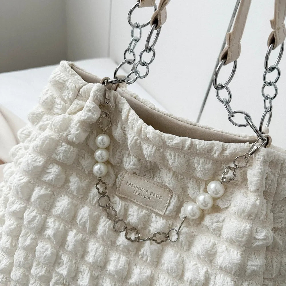 Bubble Textured Tote Bag – Stylish Everyday Handbag