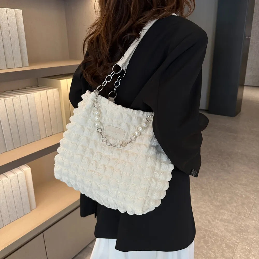 Bubble Textured Tote Bag – Stylish Everyday Handbag