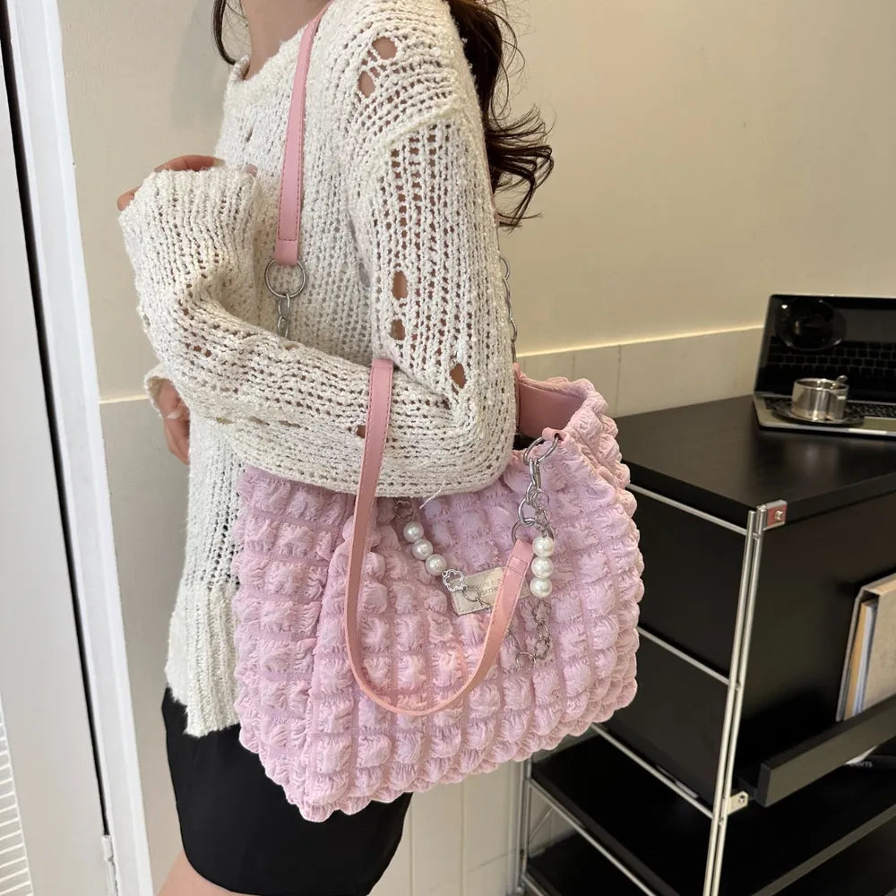 Bubble Textured Tote Bag – Stylish Everyday Handbag