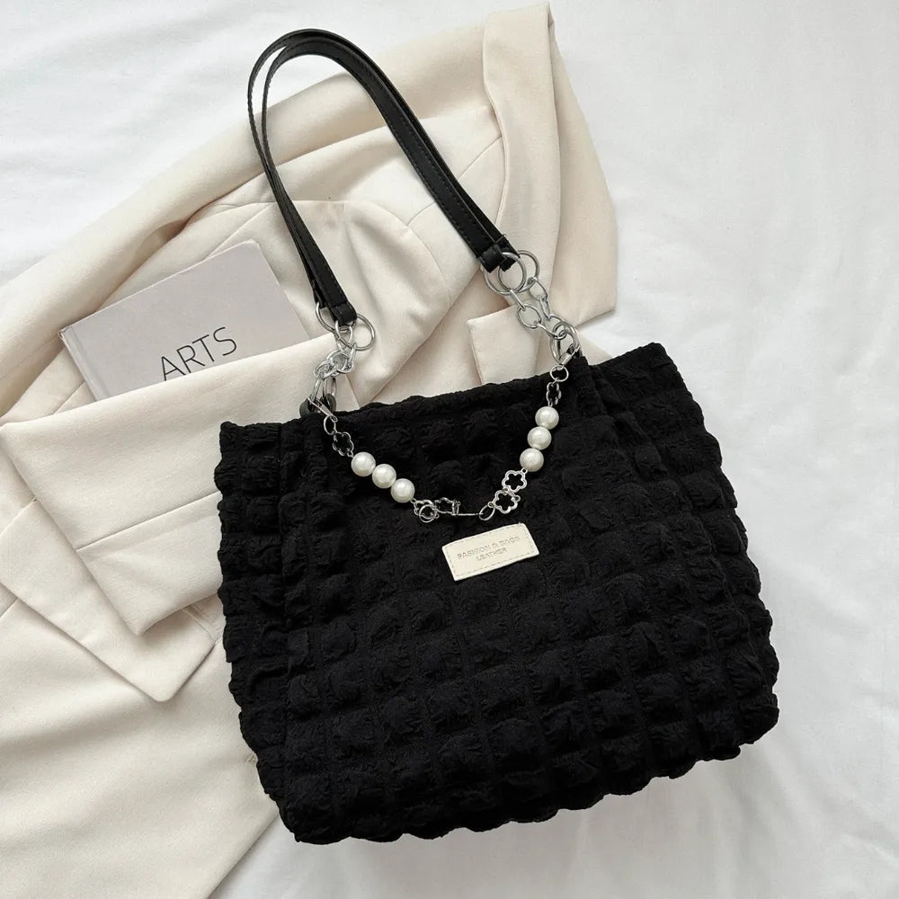 Bubble Textured Tote Bag – Stylish Everyday Handbag