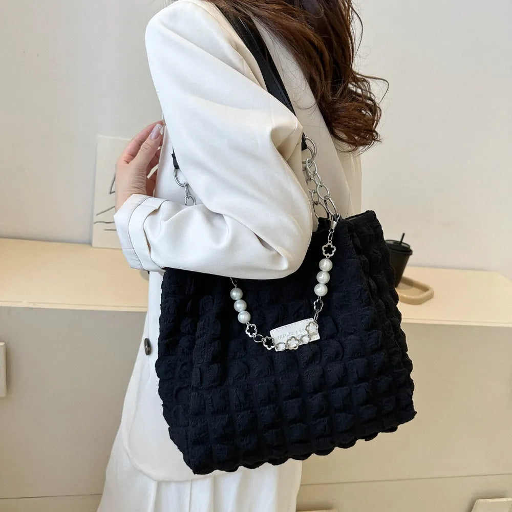 Bubble Textured Tote Bag – Stylish Everyday Handbag