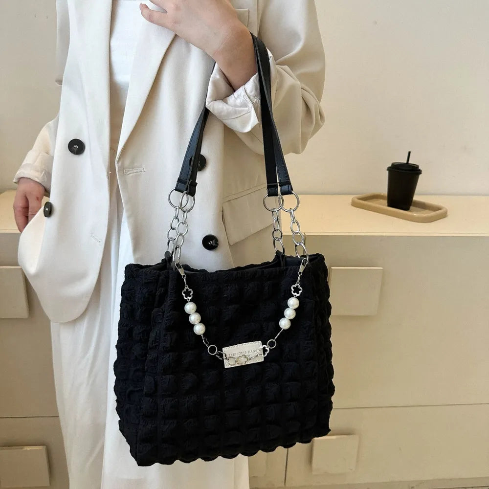 Bubble Textured Tote Bag – Stylish Everyday Handbag