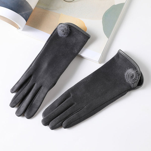Women’s Korean Style Winter Fleece Gloves – Warm Autumn Fashion