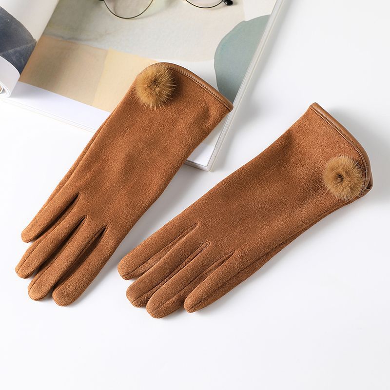 Women’s Korean Style Winter Fleece Gloves – Warm Autumn Fashion