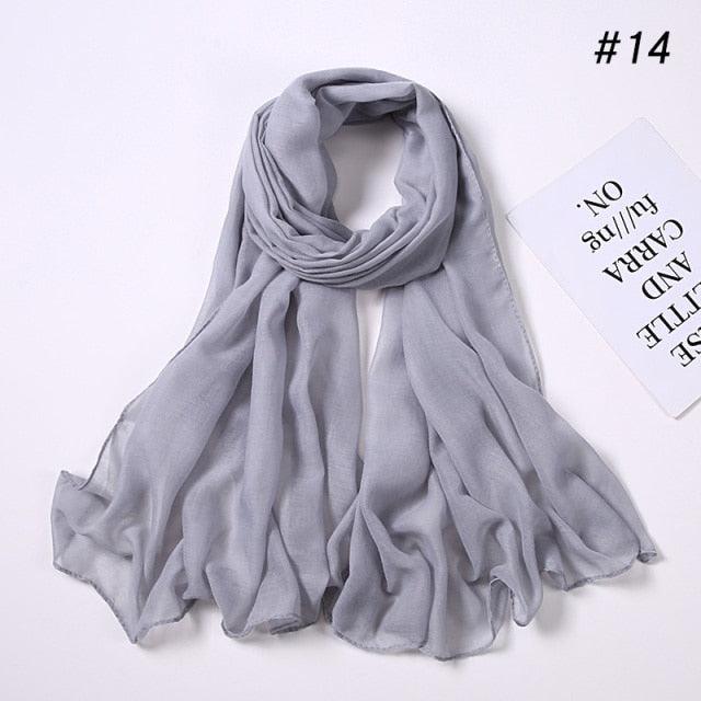 Women’s Soft Viscose Cotton Scarf – Lightweight Elegant Shawl Hijab Wrap