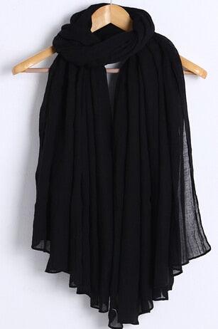 Women’s Soft Viscose Cotton Scarf – Lightweight Elegant Shawl Hijab Wrap