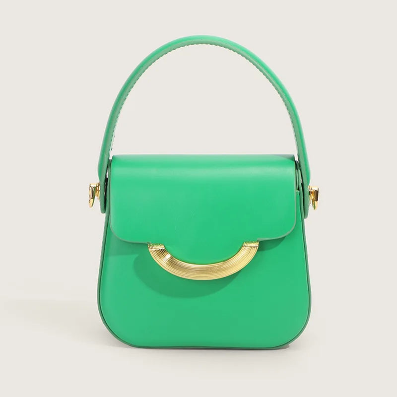 Women’s Mini Square Chain Crossbody Bag – Solid Color Fashion Handbag