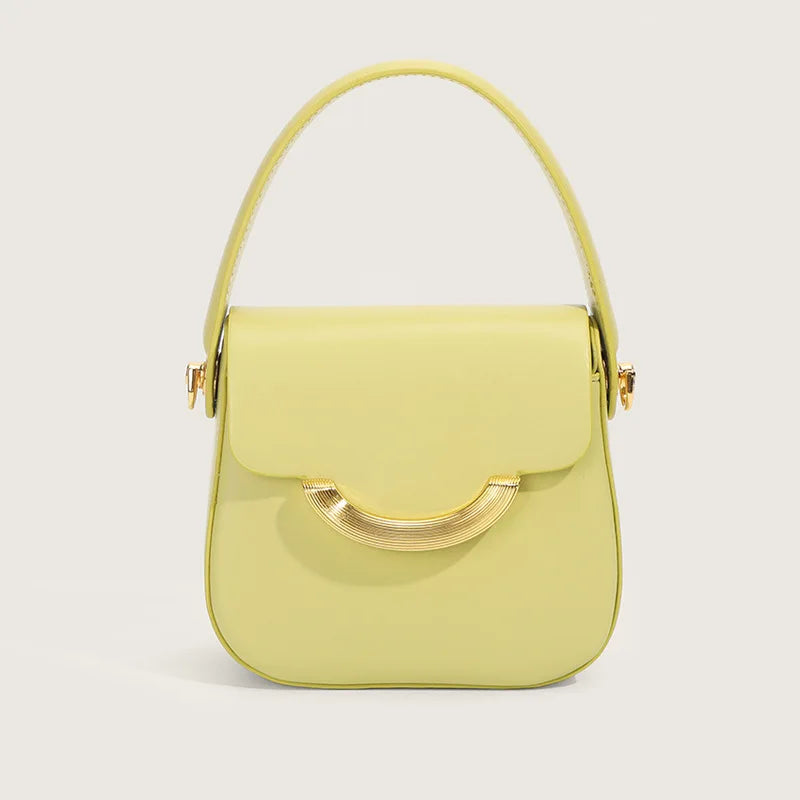 Women’s Mini Square Chain Crossbody Bag – Solid Color Fashion Handbag