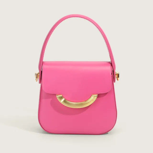 Women’s Mini Square Chain Crossbody Bag – Solid Color Fashion Handbag