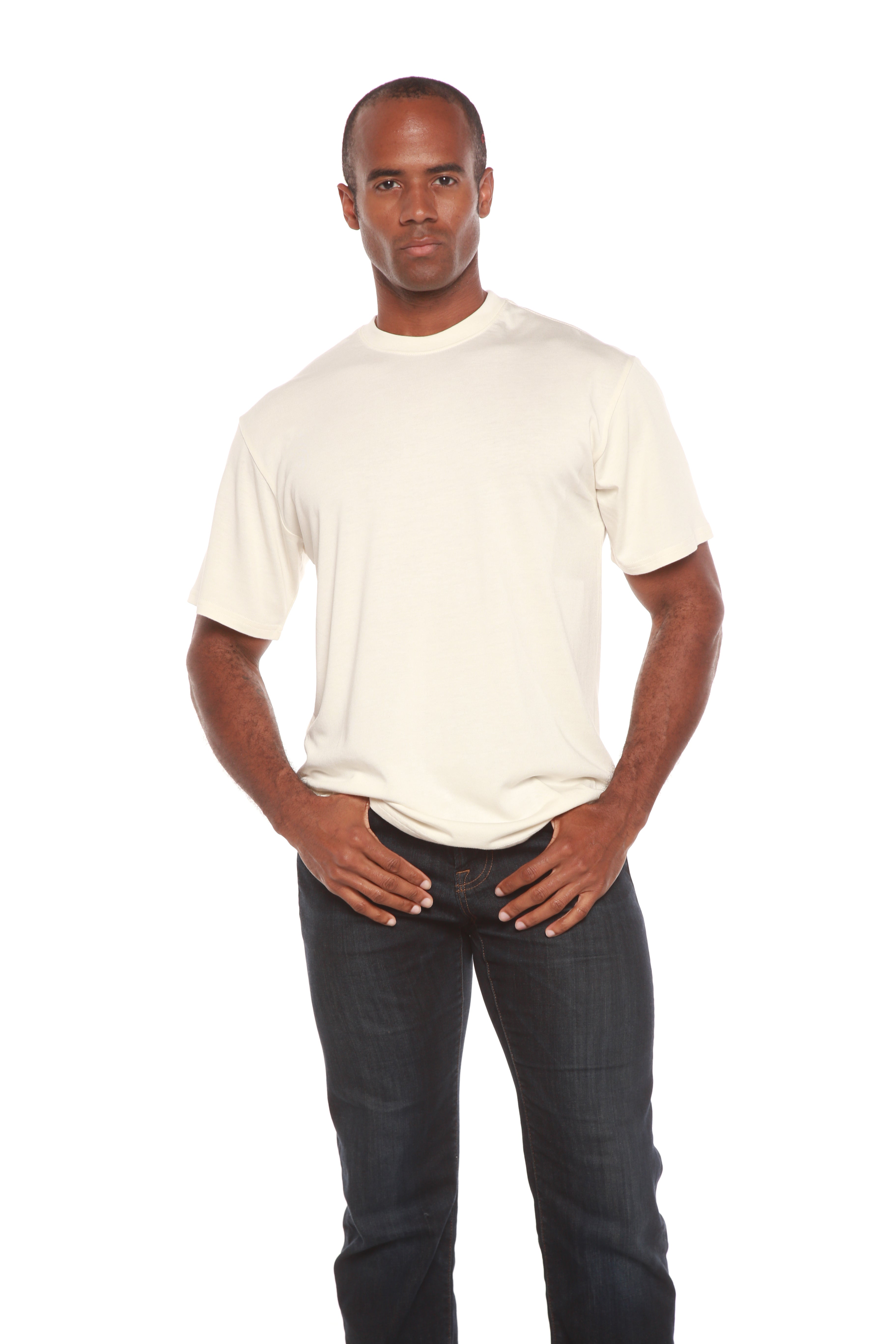 Men’s Bamboo Viscose Organic Cotton Short Sleeve Classic T-Shirt