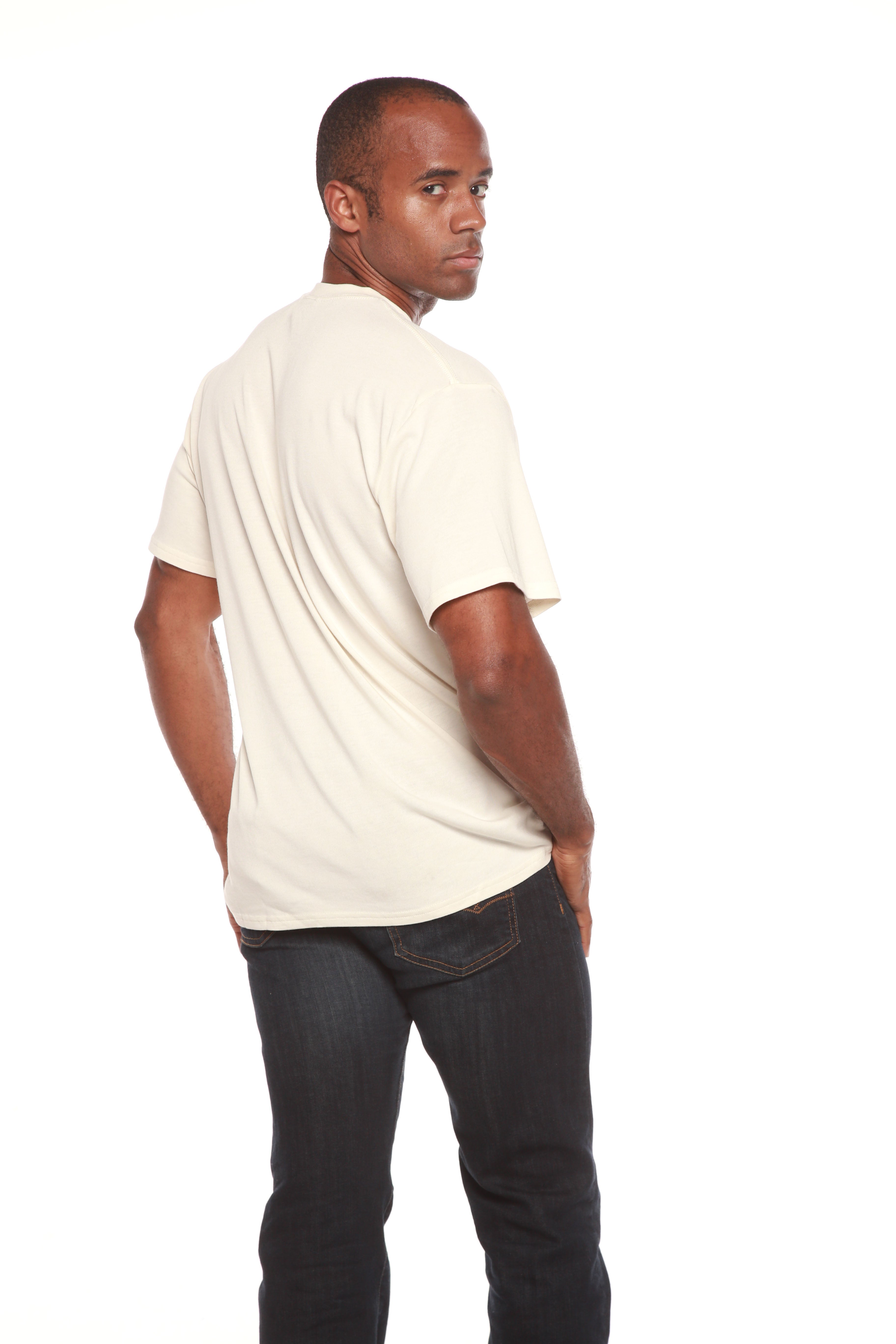 Men’s Bamboo Viscose Organic Cotton Short Sleeve Classic T-Shirt