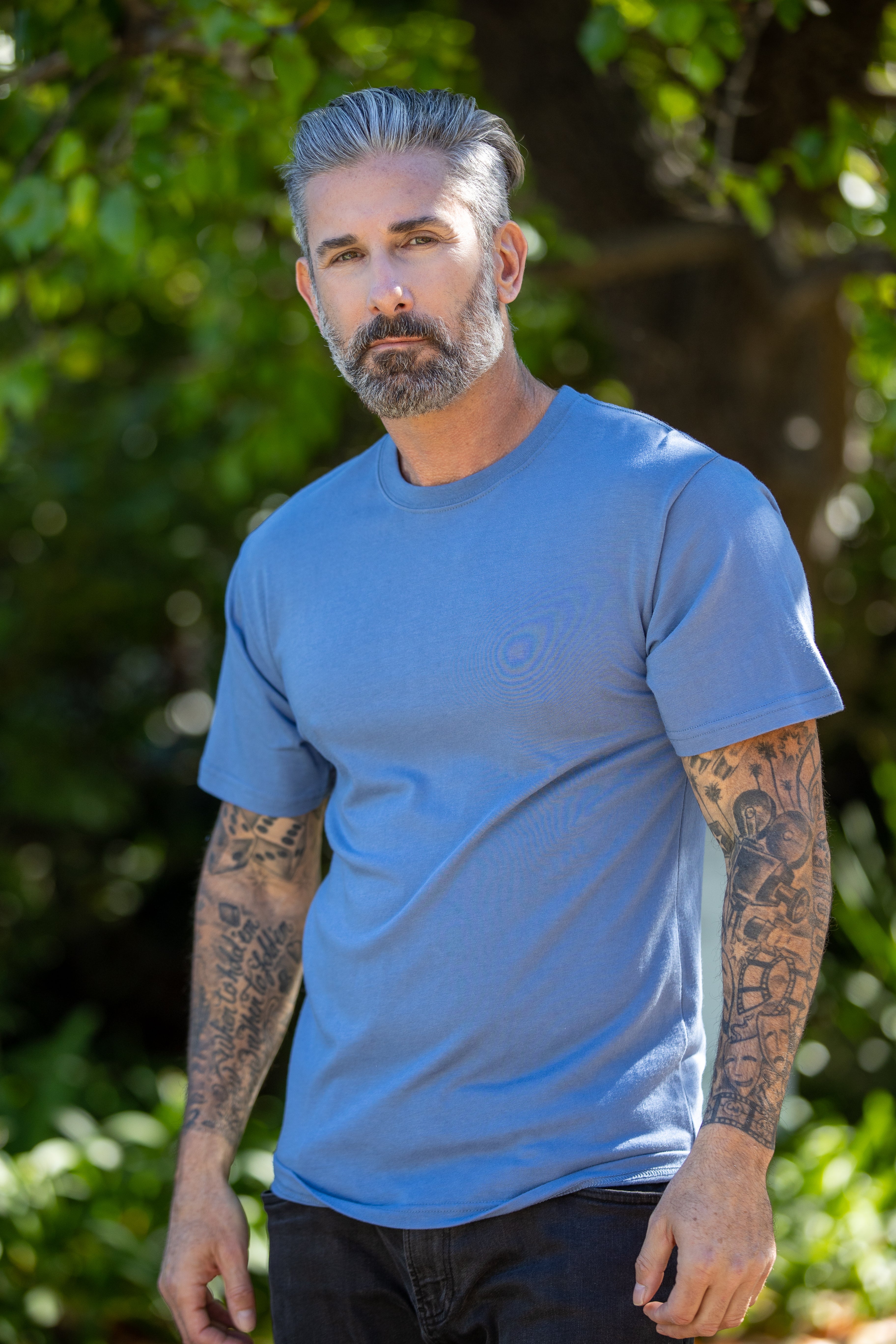 Men’s Bamboo Viscose Organic Cotton Short Sleeve Classic T-Shirt