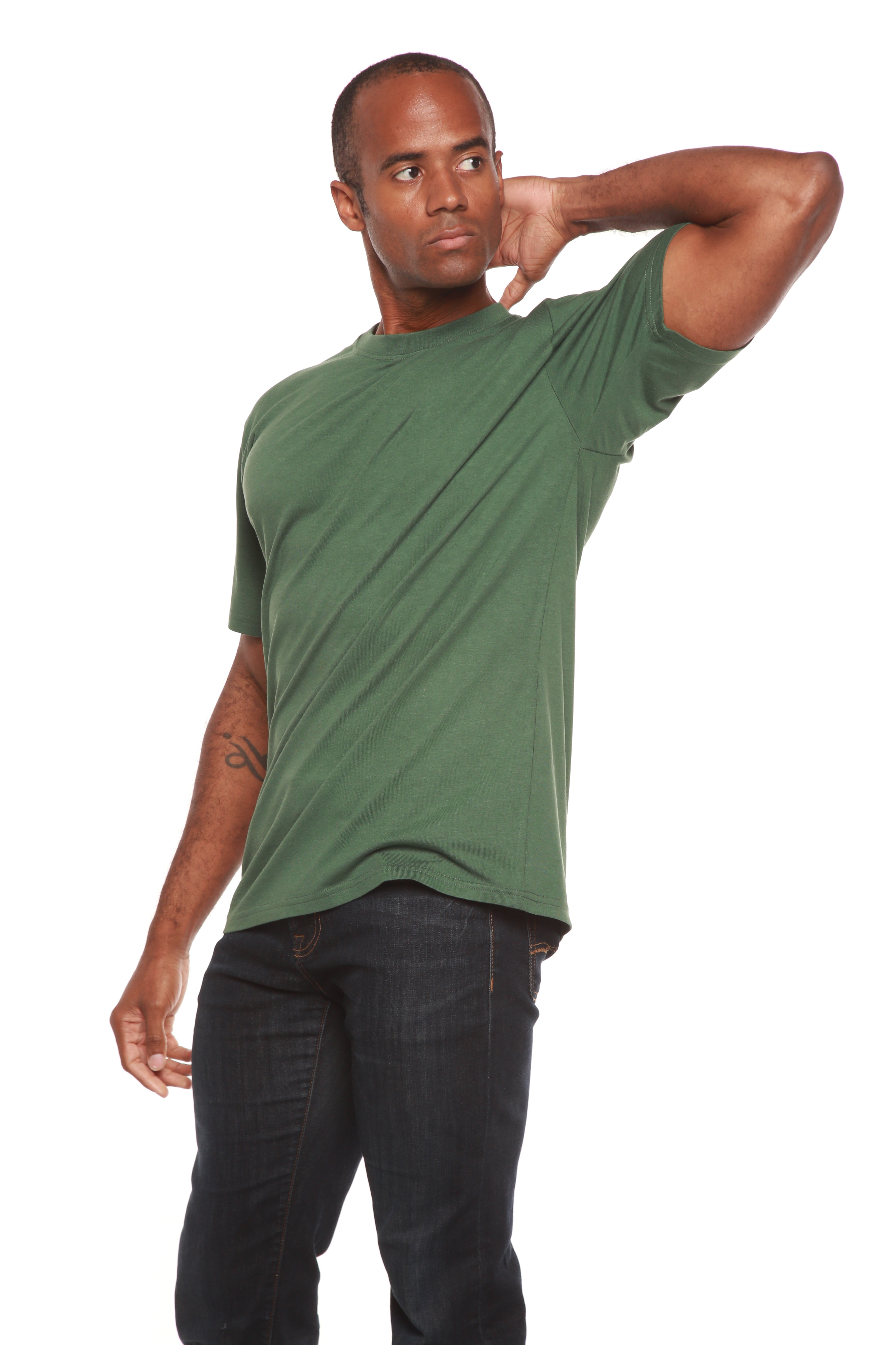 Men’s Bamboo Viscose Organic Cotton Short Sleeve Classic T-Shirt