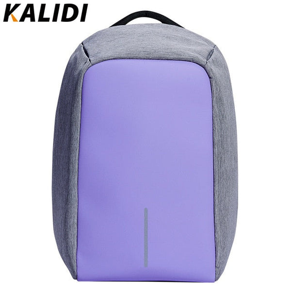 Men’s Waterproof 15" Laptop Backpack – Anti-Theft USB Charging Travel Bag